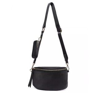 LIKE DREAMS Out of Norm nylon women's sling pack crossbody bag + pouch - BLACK